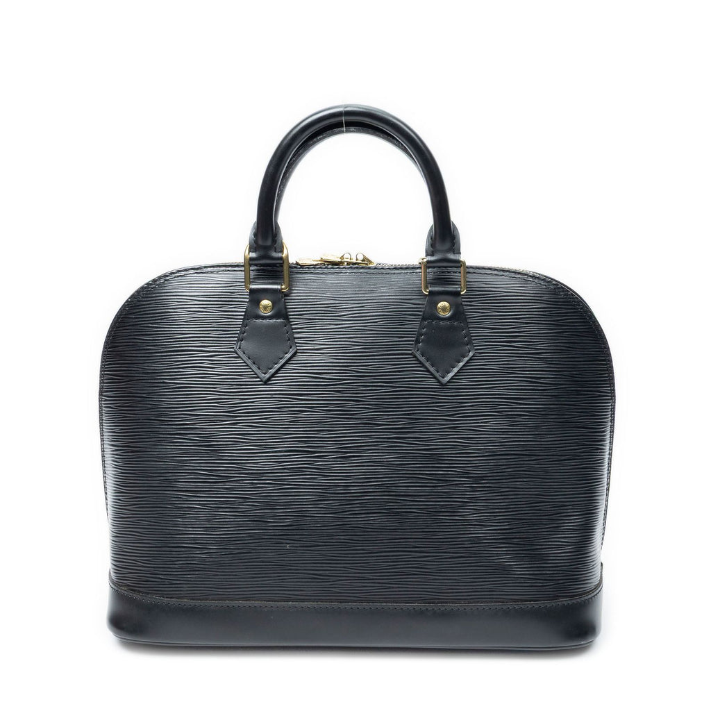 Louis Vuitton Alma Black Epi Handbag — view 5