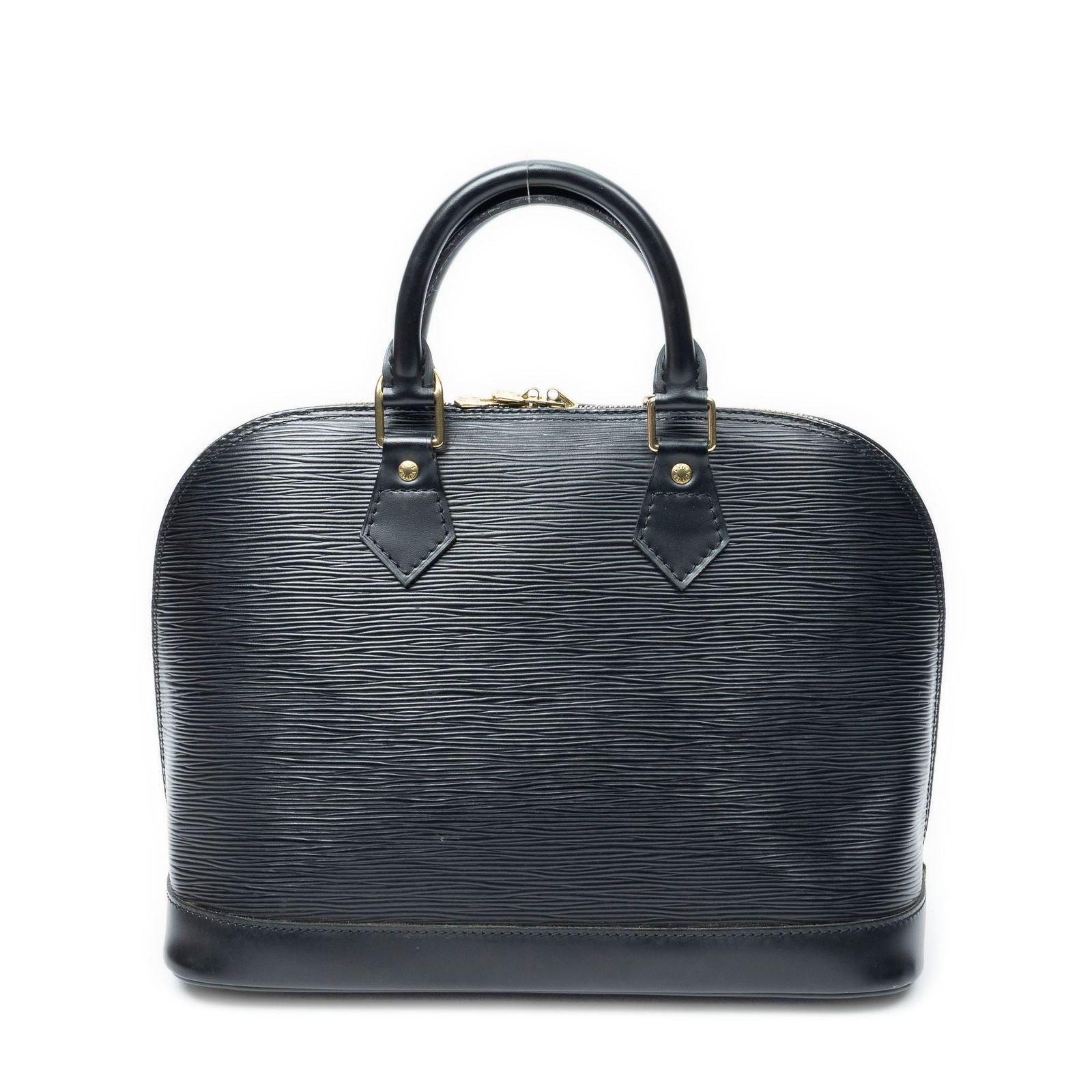 Louis Vuitton Alma Black Epi Handbag — view 5