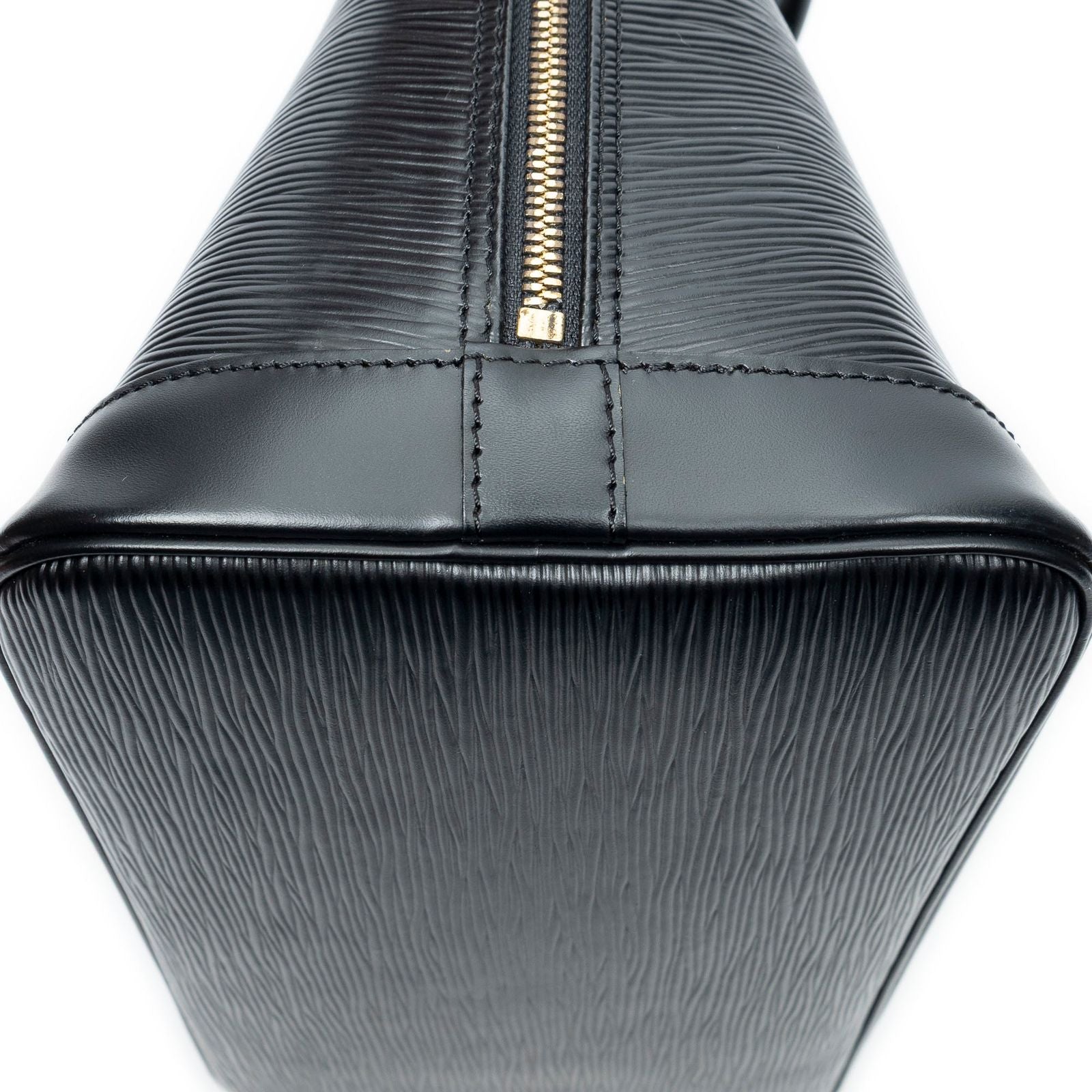Louis Vuitton Alma Black Epi Handbag — view 7