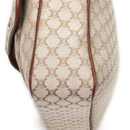 Celine Double Pocket Zip Crossbody Brown Beige Macadam Canvas — view 8