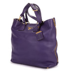 Prada Converter Chiburuo Pung Tote Purple Viterodino — view 2