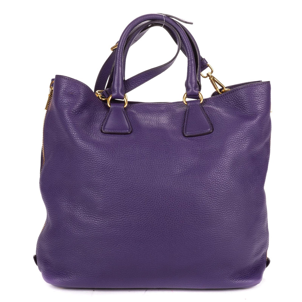 Prada Converter Chiburuo Pung Tote Purple Viterodino — view 5