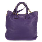 Prada Converter Chiburuo Pung Tote Purple Viterodino — view 5
