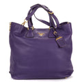 Prada Converter Chiburuo Pung Tote Purple Viterodino