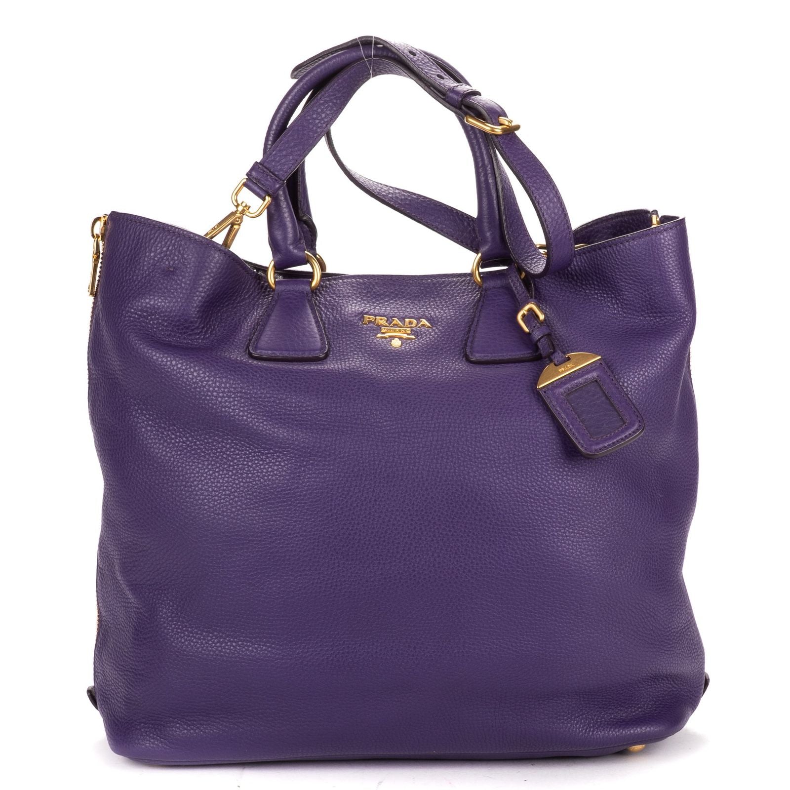 Prada Converter Chiburuo Pung Tote Purple Viterodino