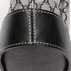 Celine Turnlock Bucket Tote Black Gray Macadamia Canvas — view 7