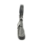 Celine Turnlock Bucket Tote Black Gray Macadamia Canvas — view 3