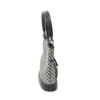 Celine Turnlock Bucket Tote Black Gray Macadamia Canvas — view 4