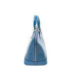 Louis Vuitton Alma Blue Epi Handbag — view 4