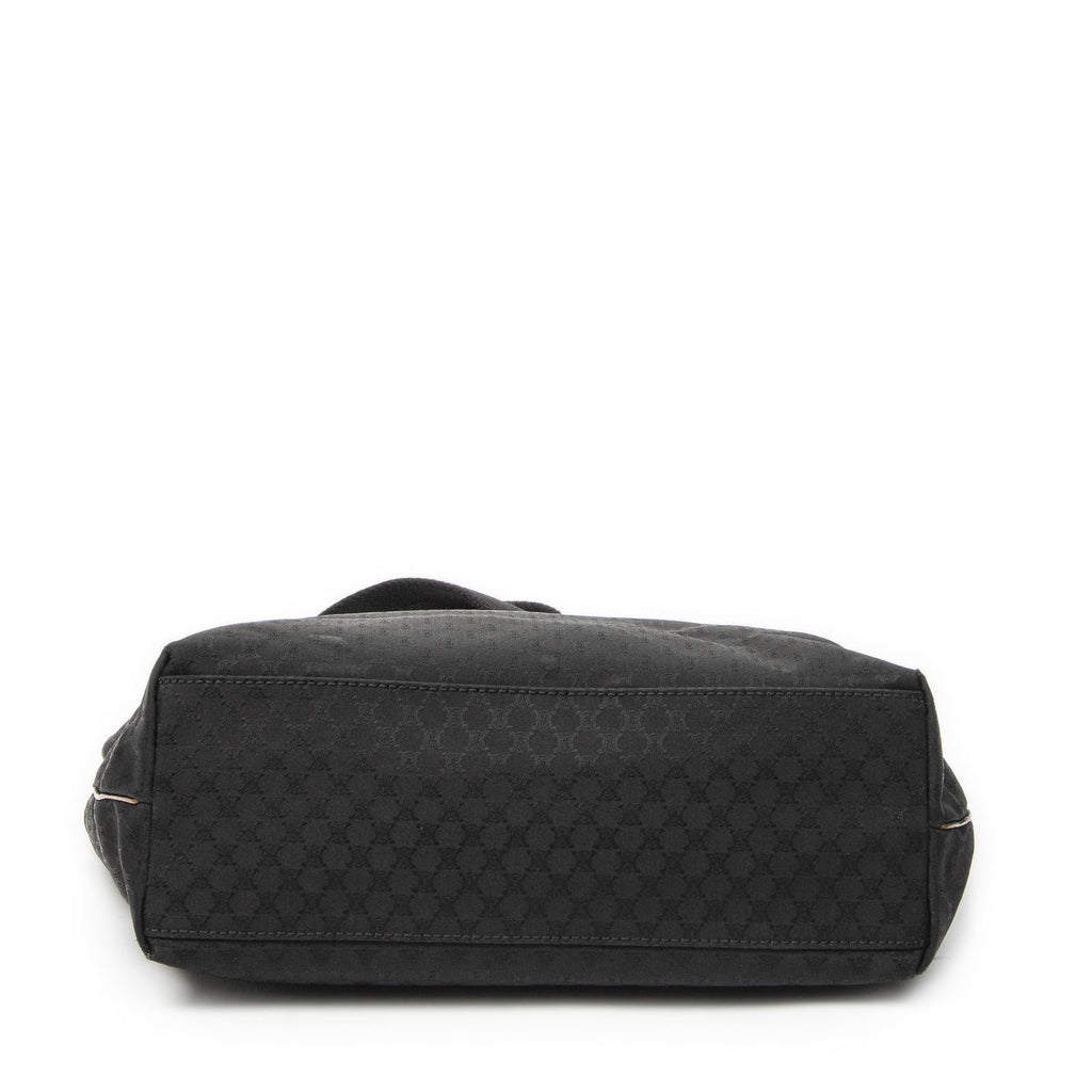 Celine Zip Tote Black Macadam Canvas — view 6