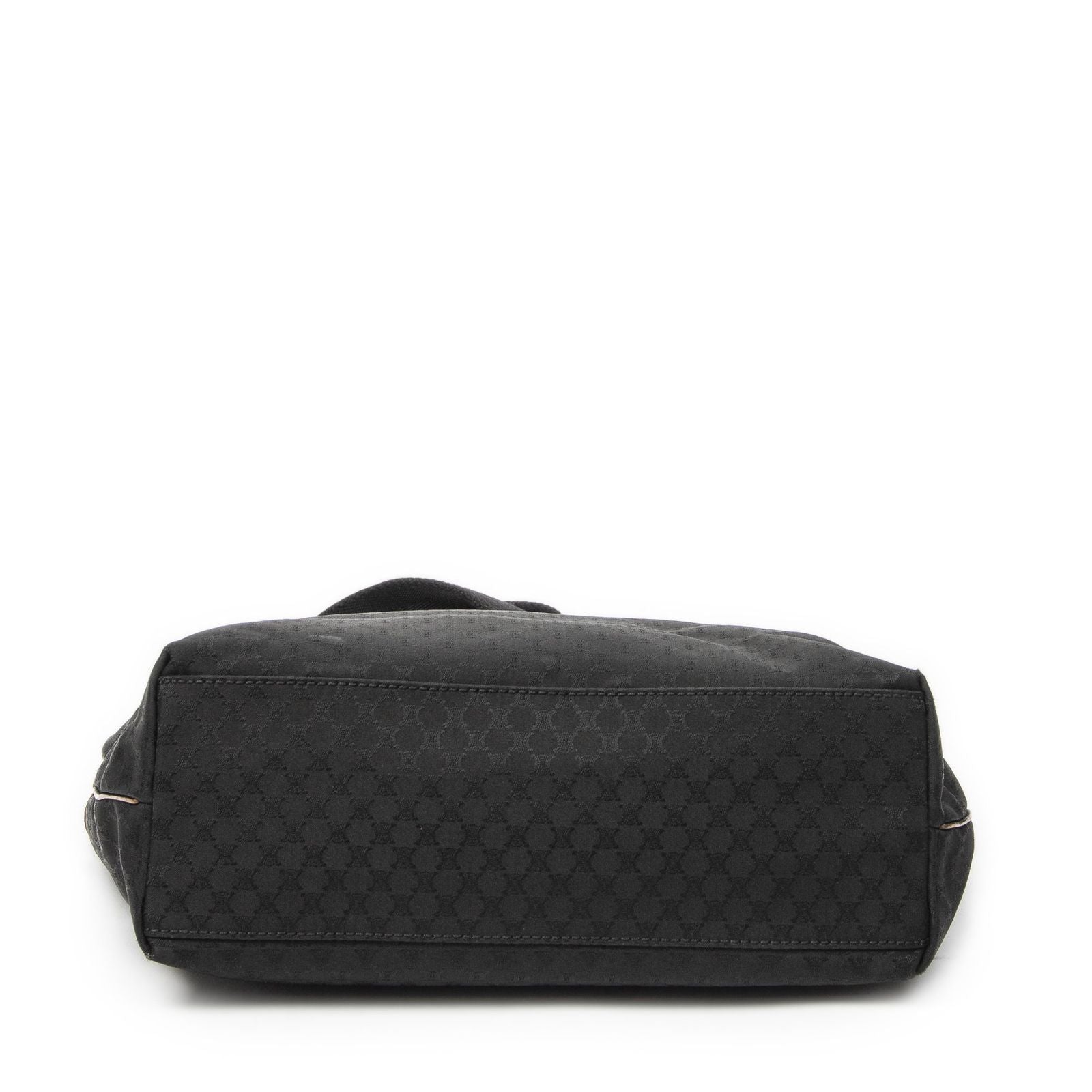Celine Zip Tote Black Macadam Canvas — view 6