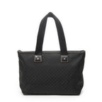 Celine Zip Tote Black Macadam Canvas — view 5