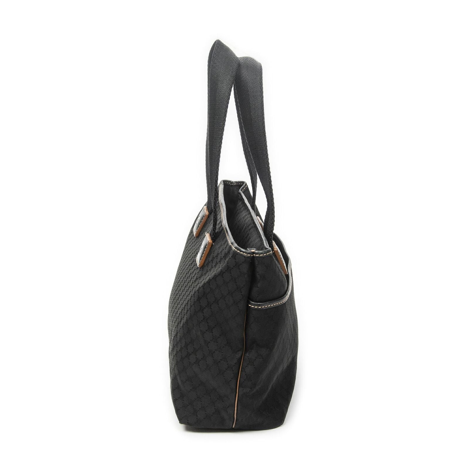Celine Zip Tote Black Macadam Canvas — view 4