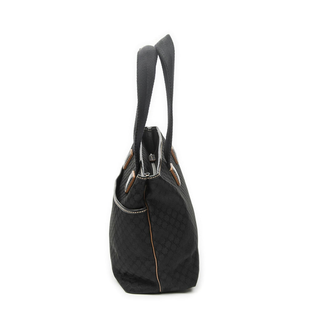 Celine Zip Tote Black Macadam Canvas — view 3