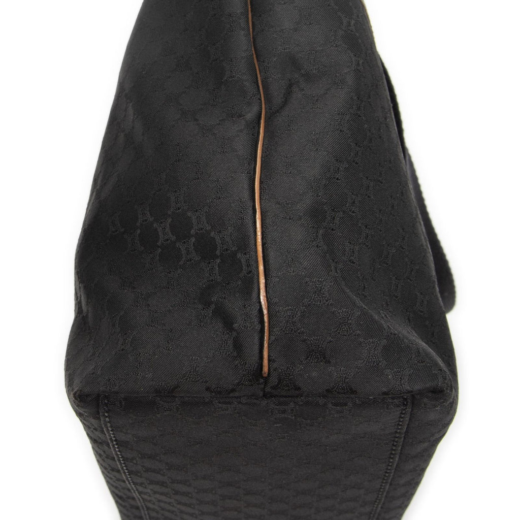 Celine Zip Tote Black Macadam Canvas — view 8