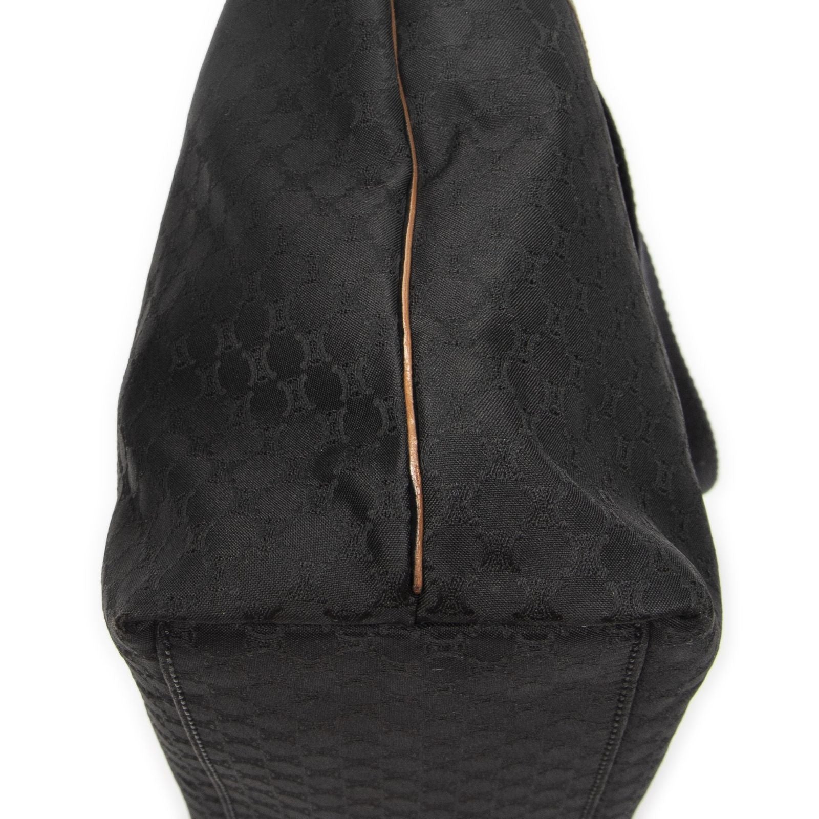 Celine Zip Tote Black Macadam Canvas — view 8