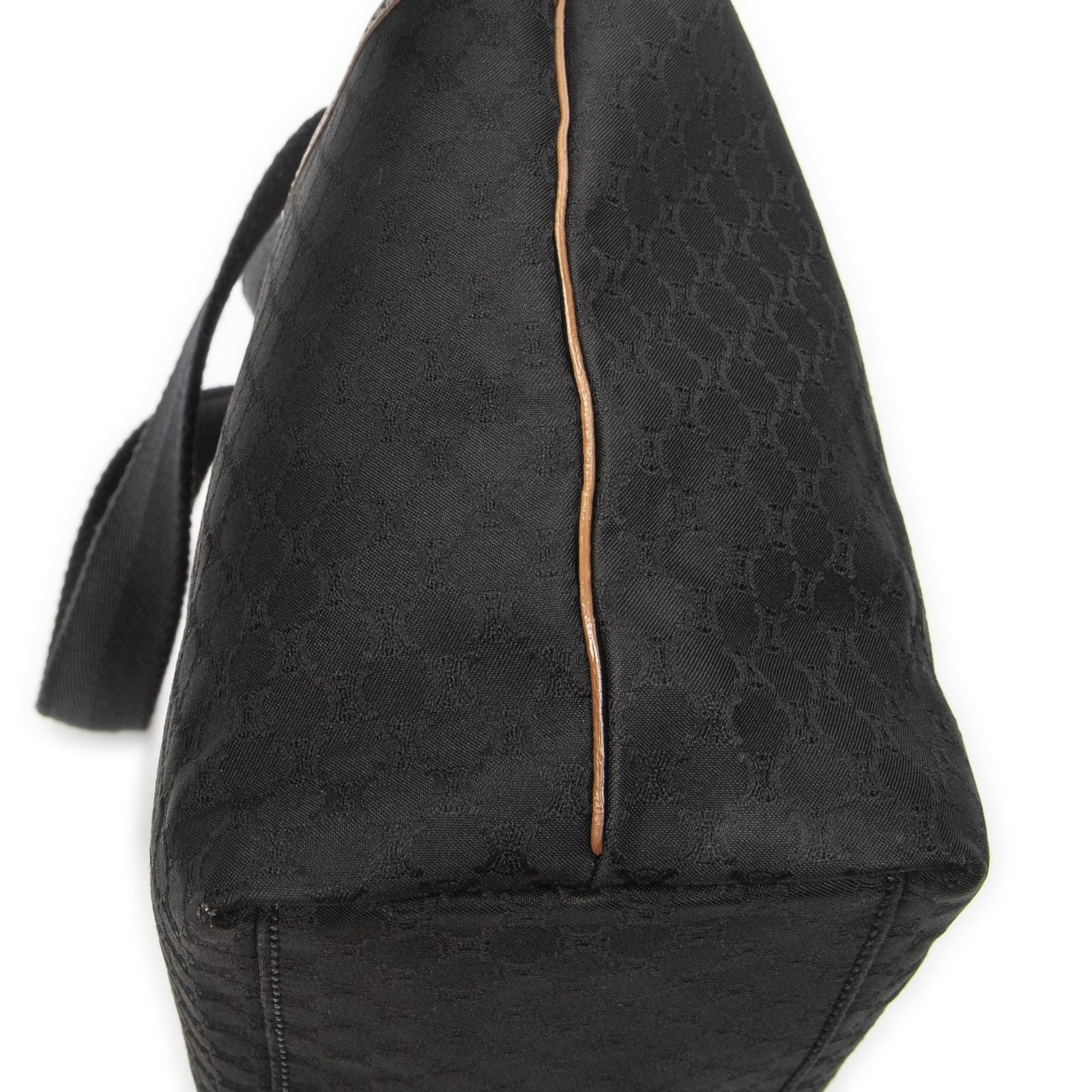 Celine Zip Tote Black Macadam Canvas — view 7