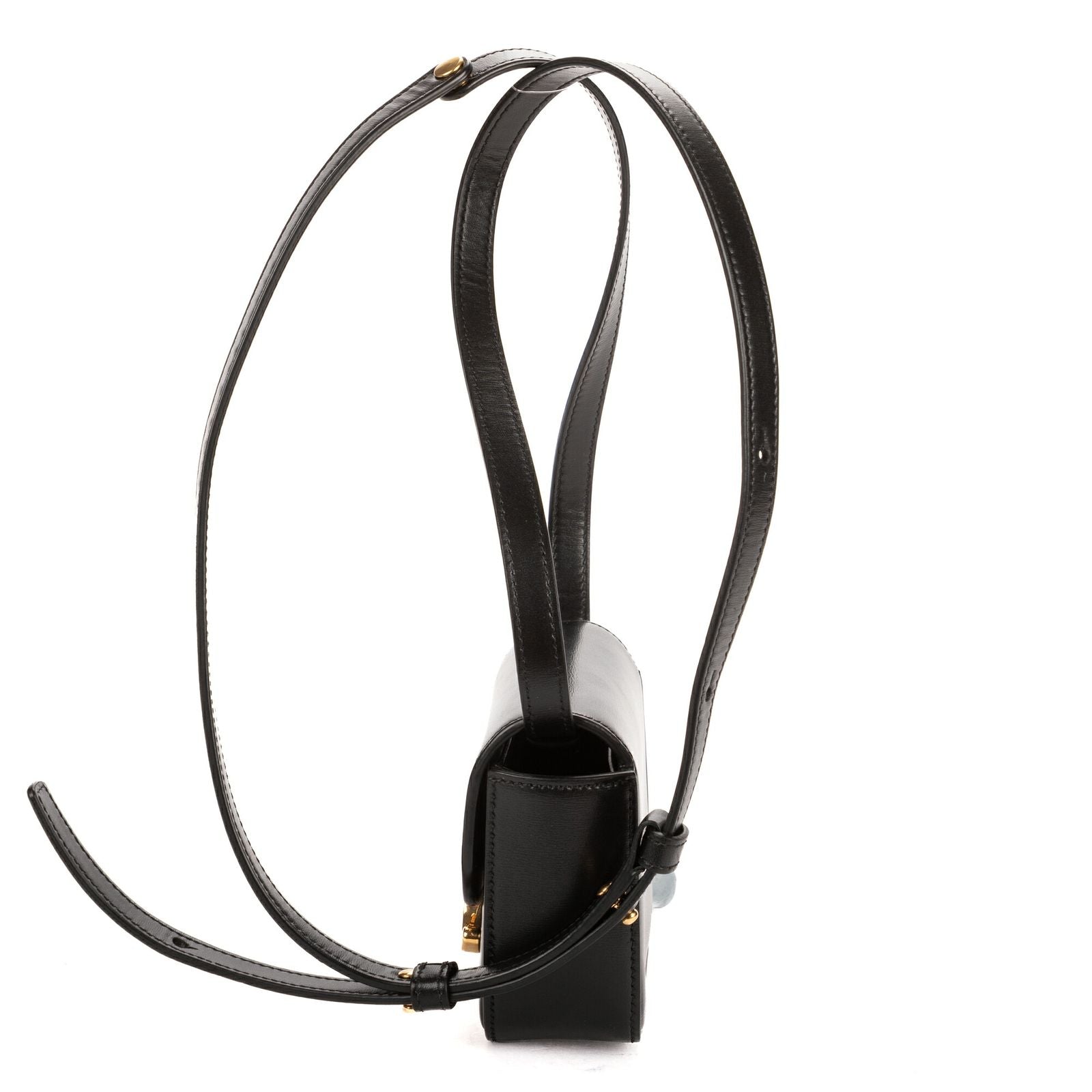 Celine Mini Claude Black Smooth Calfskin Shoulder — view 3