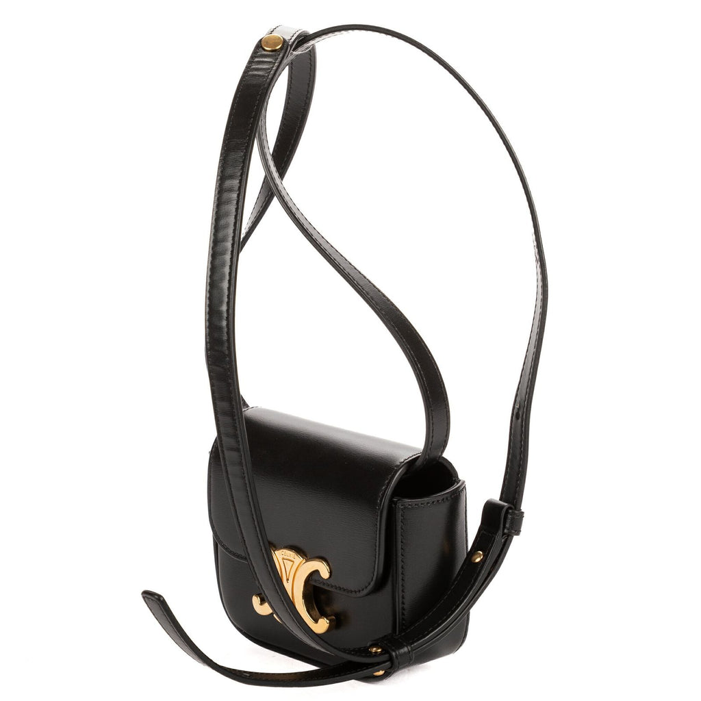 Celine Mini Claude Black Smooth Calfskin Shoulder — view 2