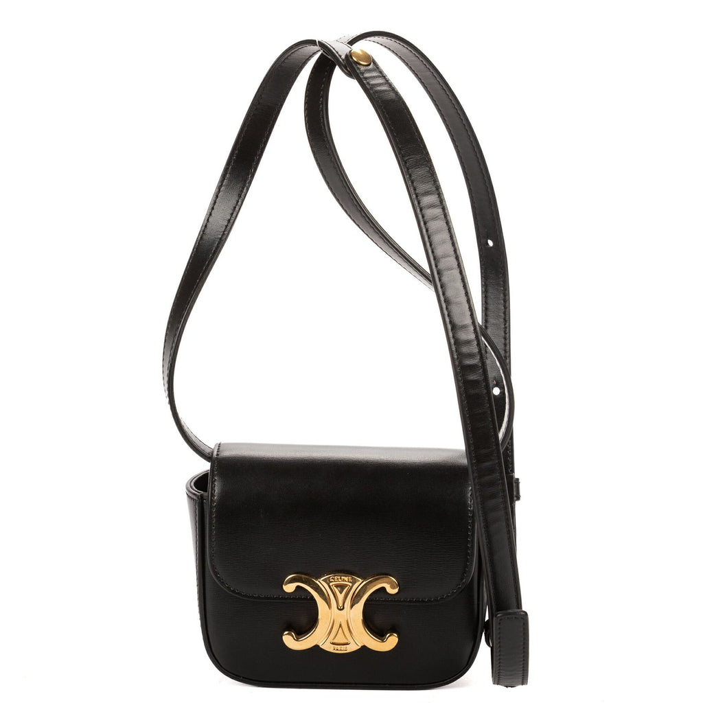 Celine Mini Claude Black Smooth Calfskin Shoulder