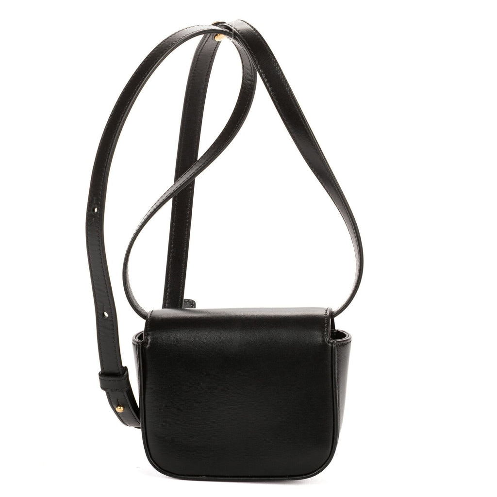 Celine Mini Claude Black Smooth Calfskin Shoulder — view 5