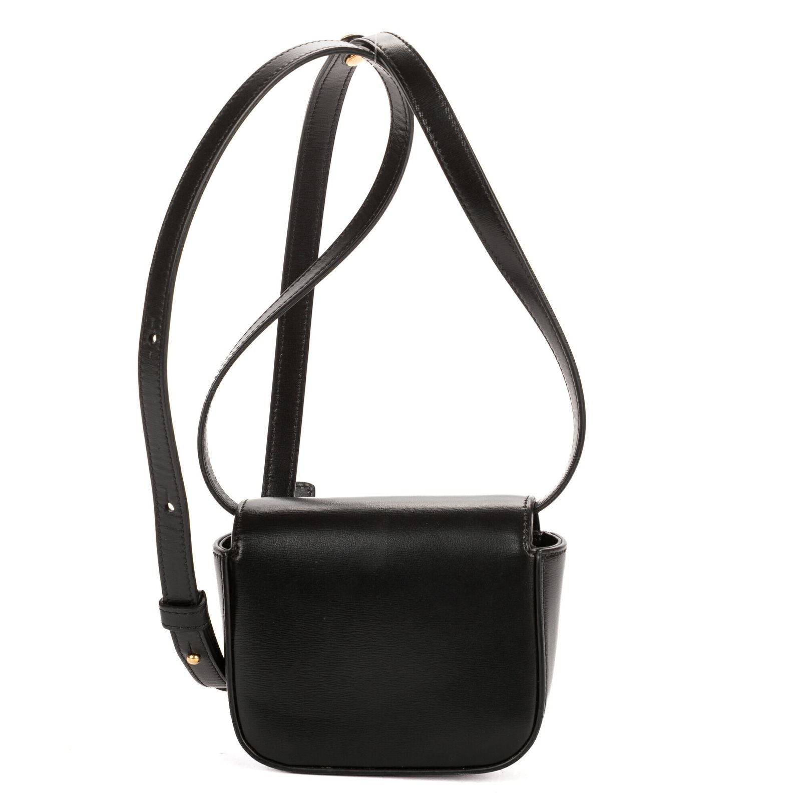 Celine Mini Claude Black Smooth Calfskin Shoulder — view 5