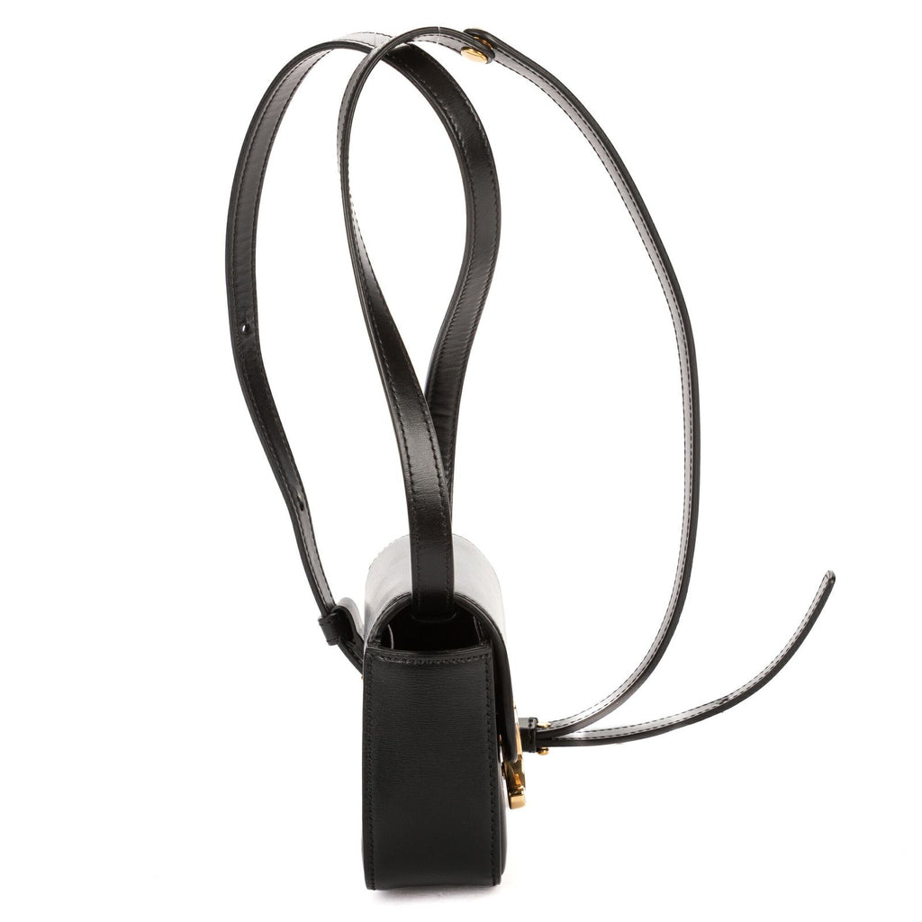 Celine Mini Claude Black Smooth Calfskin Shoulder — view 4