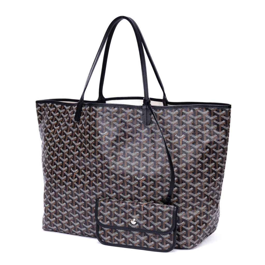 Goyard St Louis Black Din Canvas Shoulder — view 2