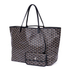Goyard St Louis Black Din Canvas Shoulder — view 2