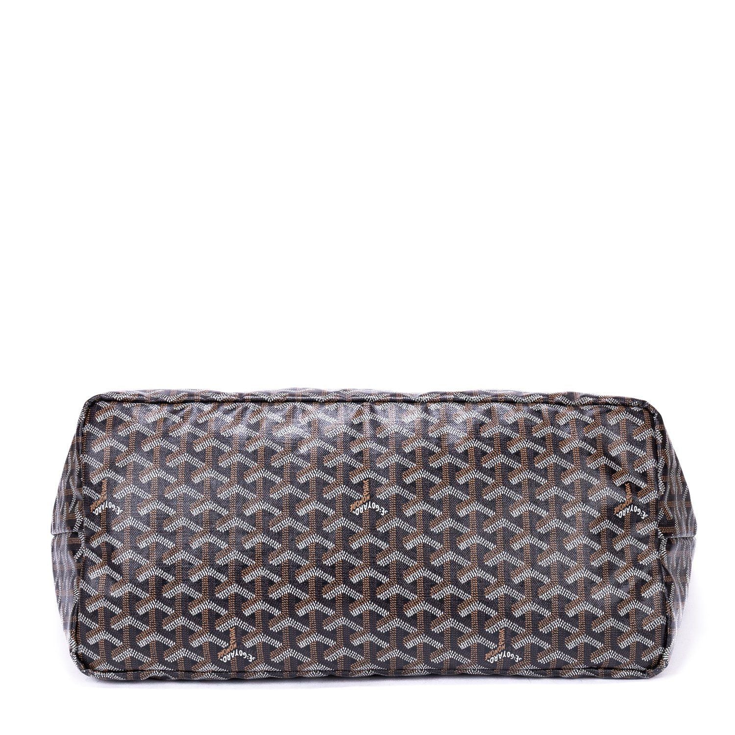 Goyard St Louis Black Din Canvas Shoulder — view 6