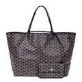 Goyard St Louis Black Din Canvas Shoulder
