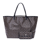 Goyard St Louis Black Din Canvas Shoulder