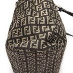 Fendi Smo le Pop Tote Da Brown Beige Zucchini No Canvas — view 8