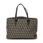 Fendi Smo le Pop Tote Da Brown Beige Zucchini No Canvas — view 5