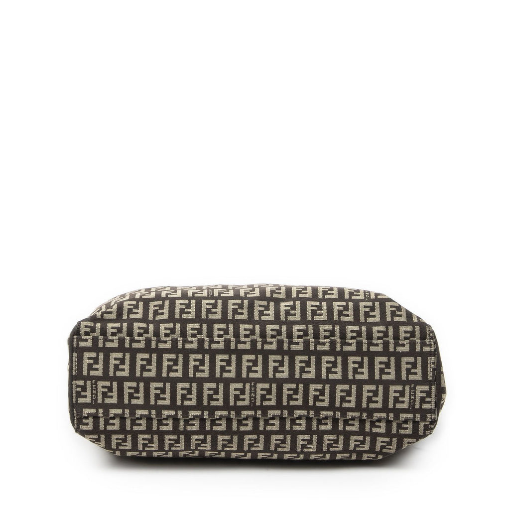 Fendi Smo le Pop Tote Da Brown Beige Zucchini No Canvas — view 6