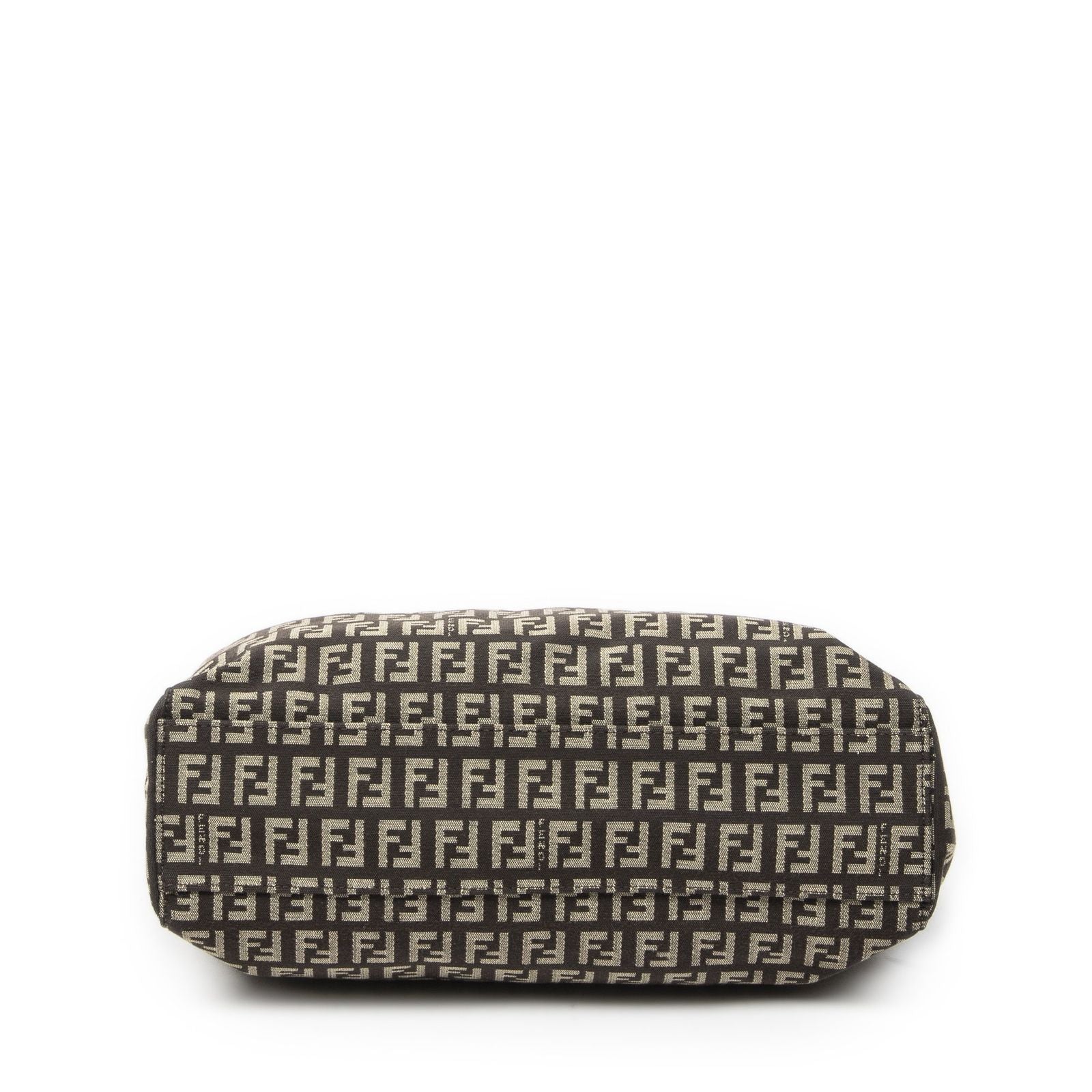 Fendi Smo le Pop Tote Da Brown Beige Zucchini No Canvas — view 6