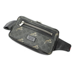 Gucci Web GG Waist Bag Black Print Springs Canvas