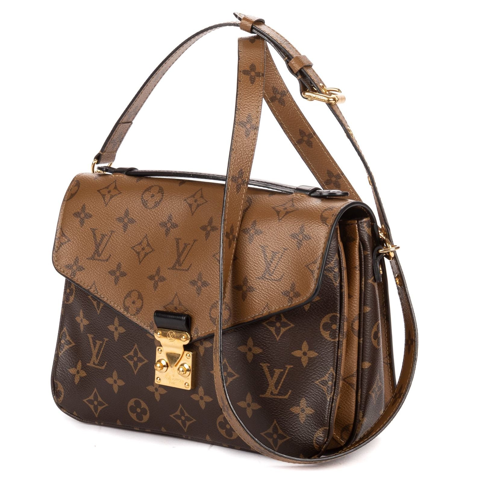Louis Vuitton Pochette Metis Brown Monogram Canvas Handbag — view 2