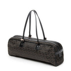 Fendi East West Boston Black Brown Zucchini No Canvas Shoulder — view 2