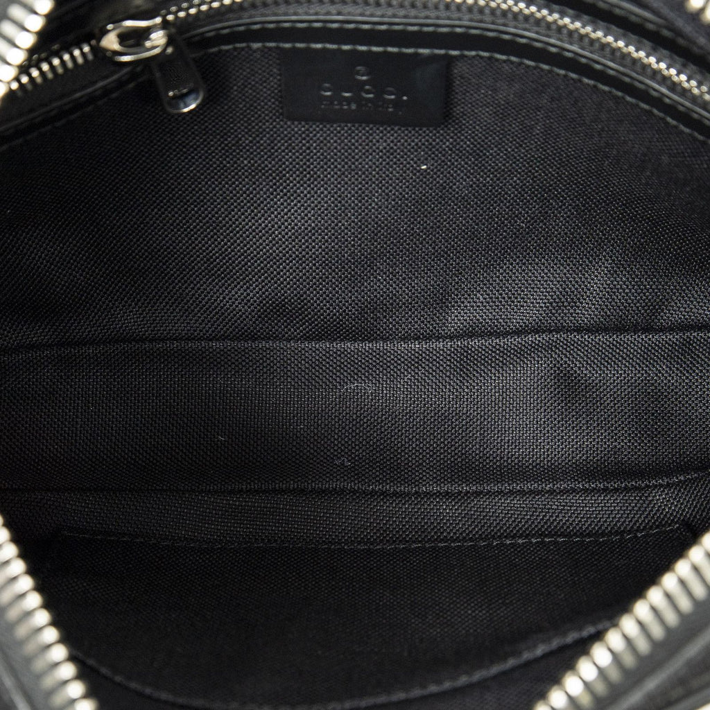 Gucci Web GG Waist Bag Black Print Springs Canvas — view 4