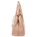 Prada la the Double Zip Galleria Tote Pink Saffiano Leather — view 3