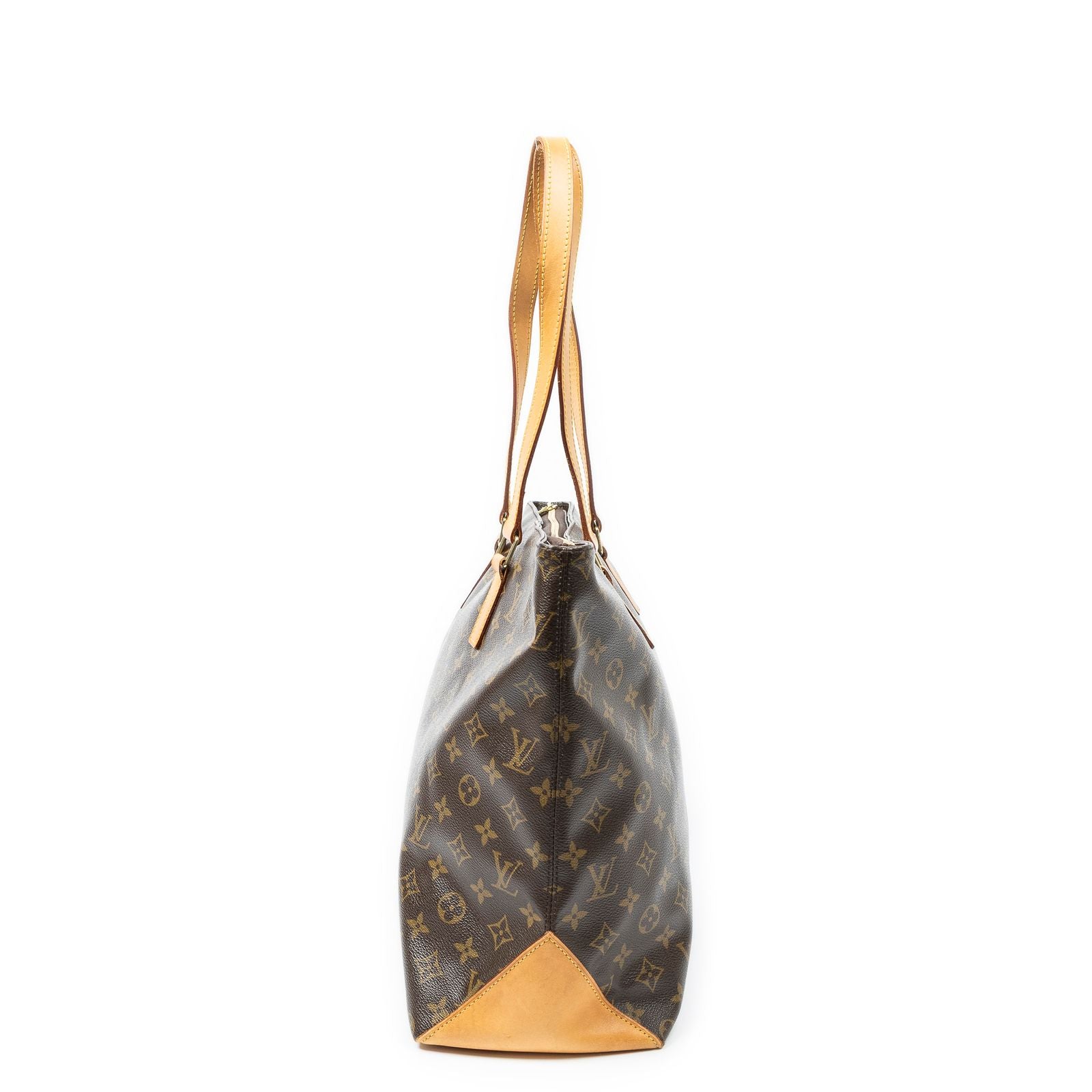 Louis Vuitton Cabas Mezzo Brown Monogram Canvas Tote — view 3