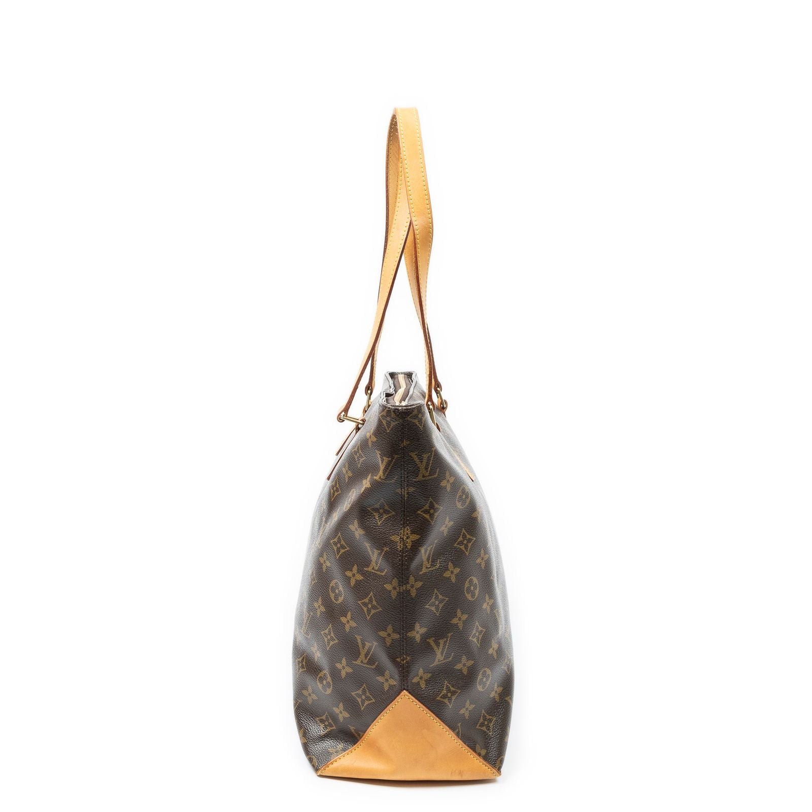 Louis Vuitton Cabas Mezzo Brown Monogram Canvas Tote — view 4