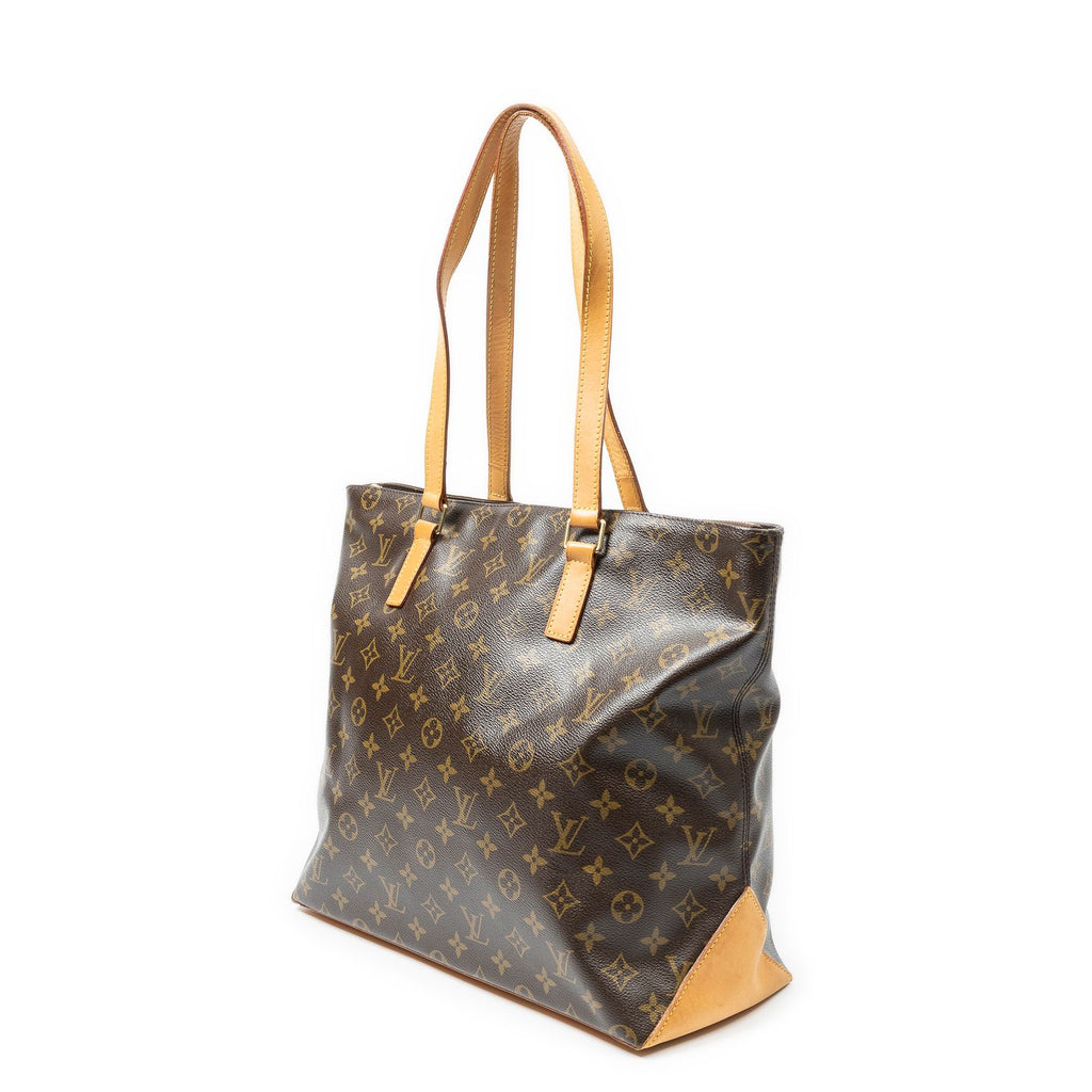 Louis Vuitton Cabas Mezzo Brown Monogram Canvas Tote — view 2