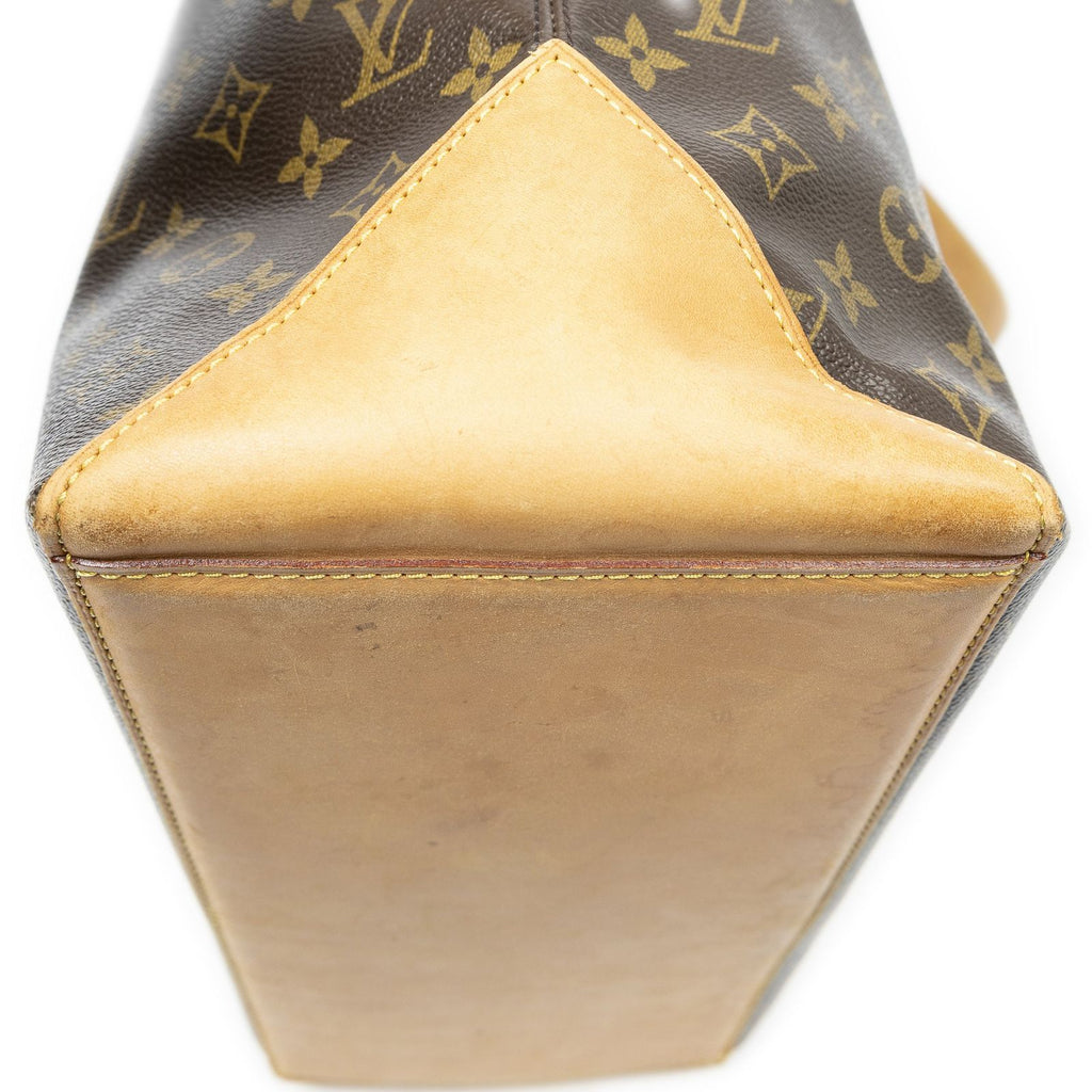 Louis Vuitton Cabas Mezzo Brown Monogram Canvas Tote — view 7