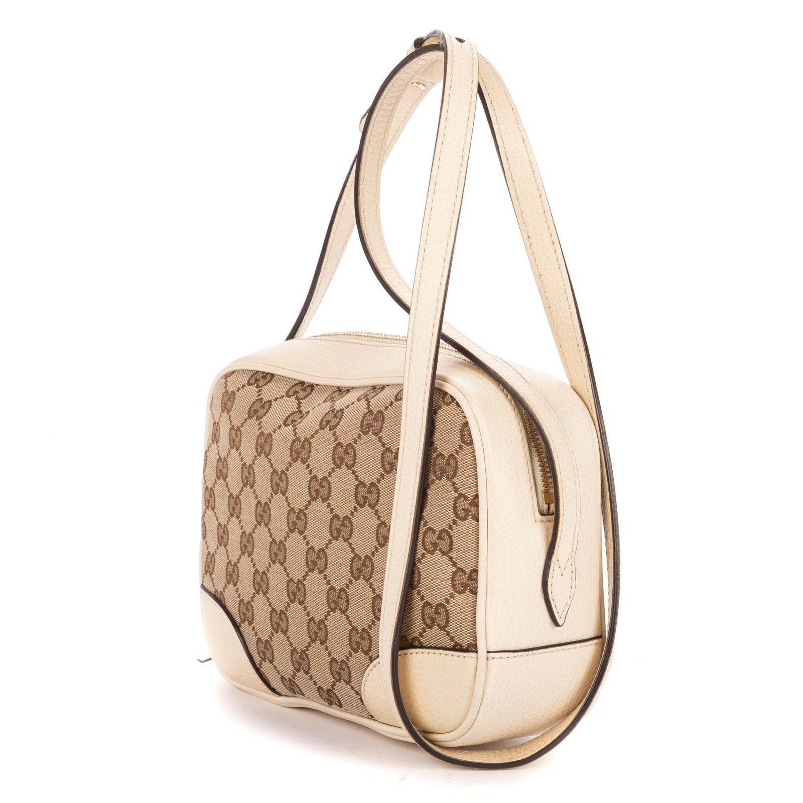 Gucci Bree Cross Belt Bag Beige Ivory GG Canvas — view 2