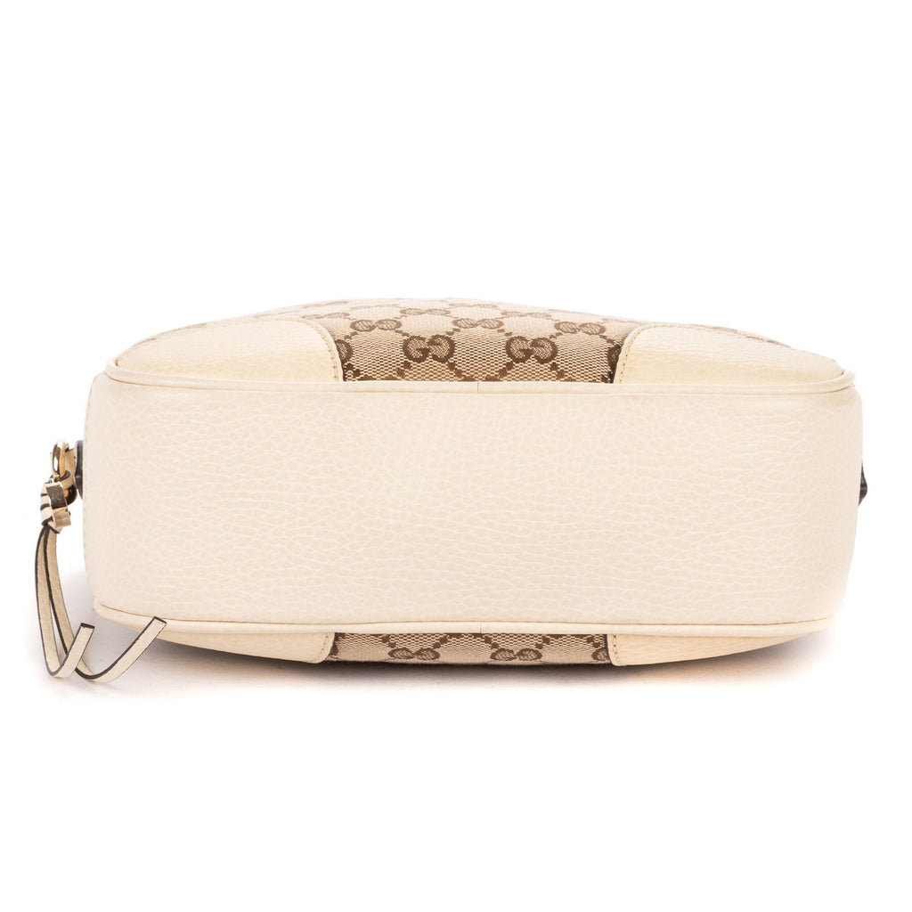 Gucci Bree Cross Belt Bag Beige Ivory GG Canvas — view 6