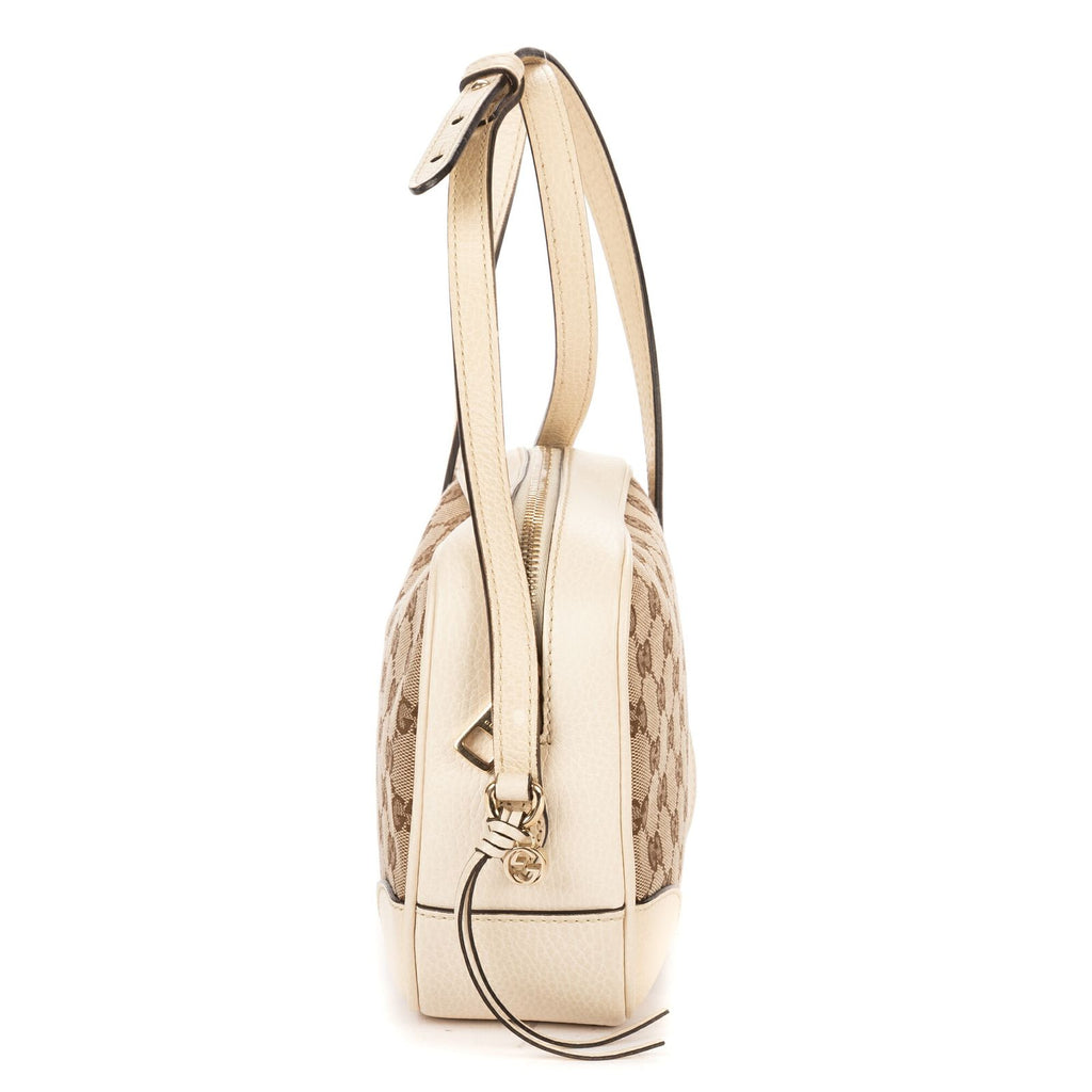 Gucci Bree Cross Belt Bag Beige Ivory GG Canvas — view 4