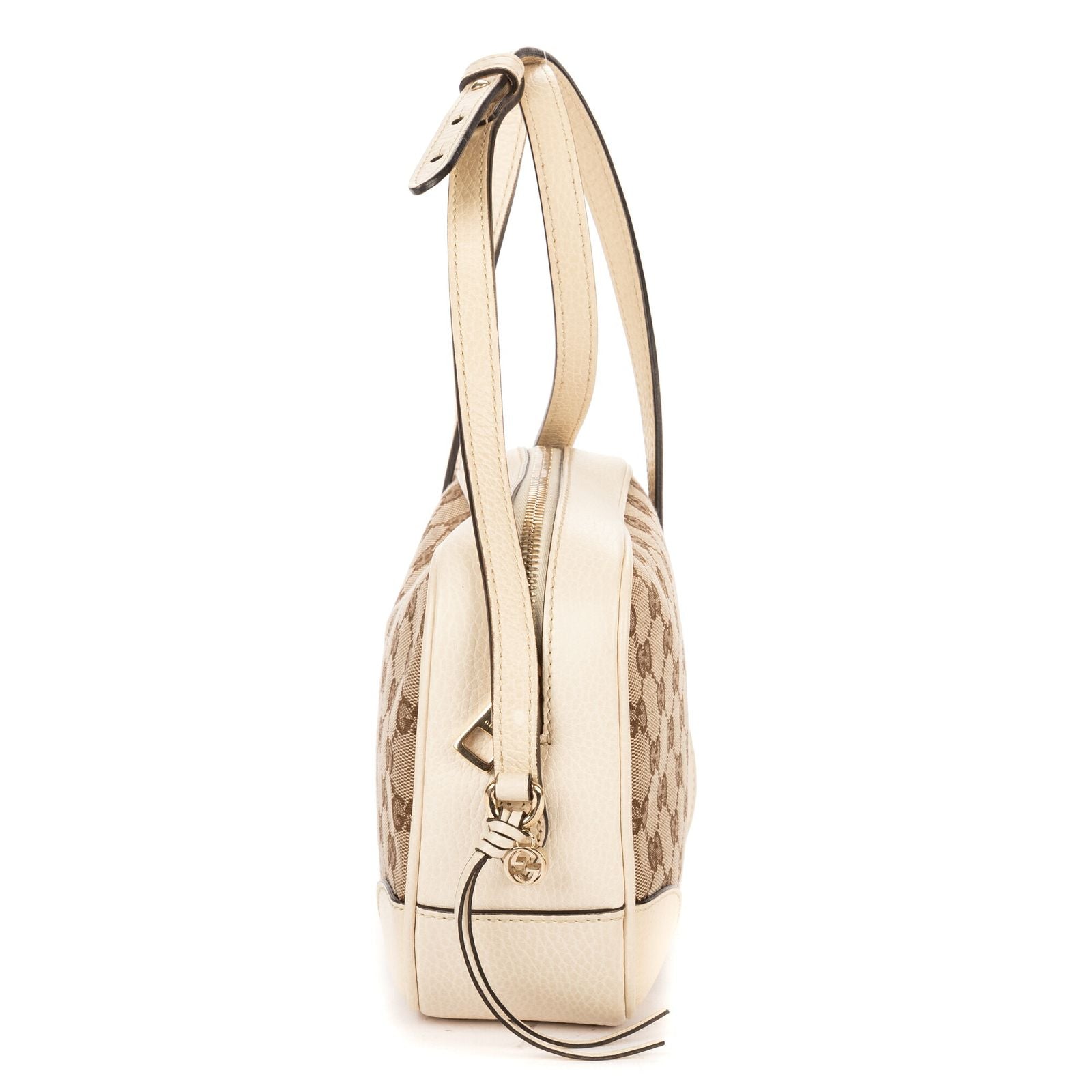 Gucci Bree Cross Belt Bag Beige Ivory GG Canvas — view 4