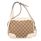 Gucci Bree Cross Belt Bag Beige Ivory GG Canvas — view 5